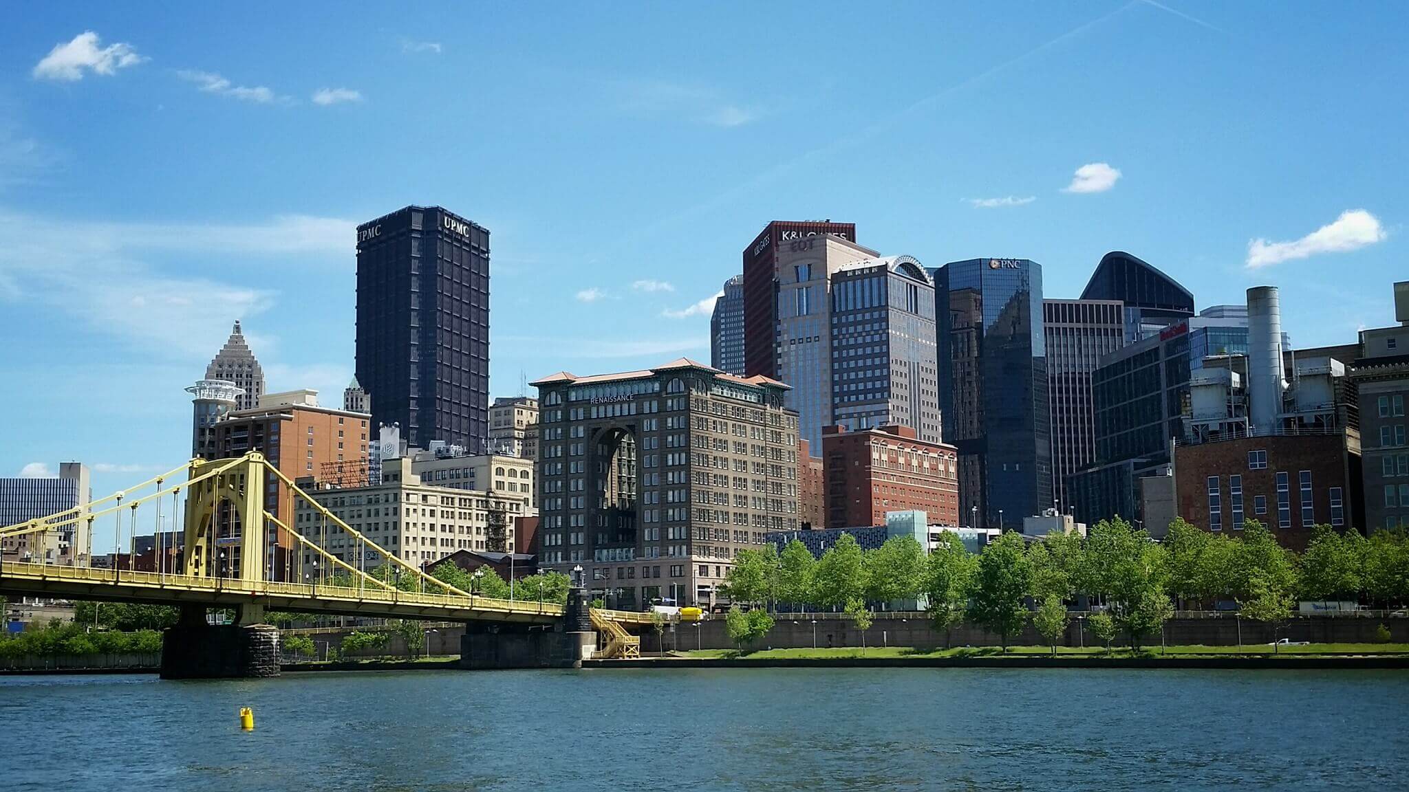 A photo of downtown Pittsburgh, PA